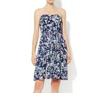 Navy floral dress